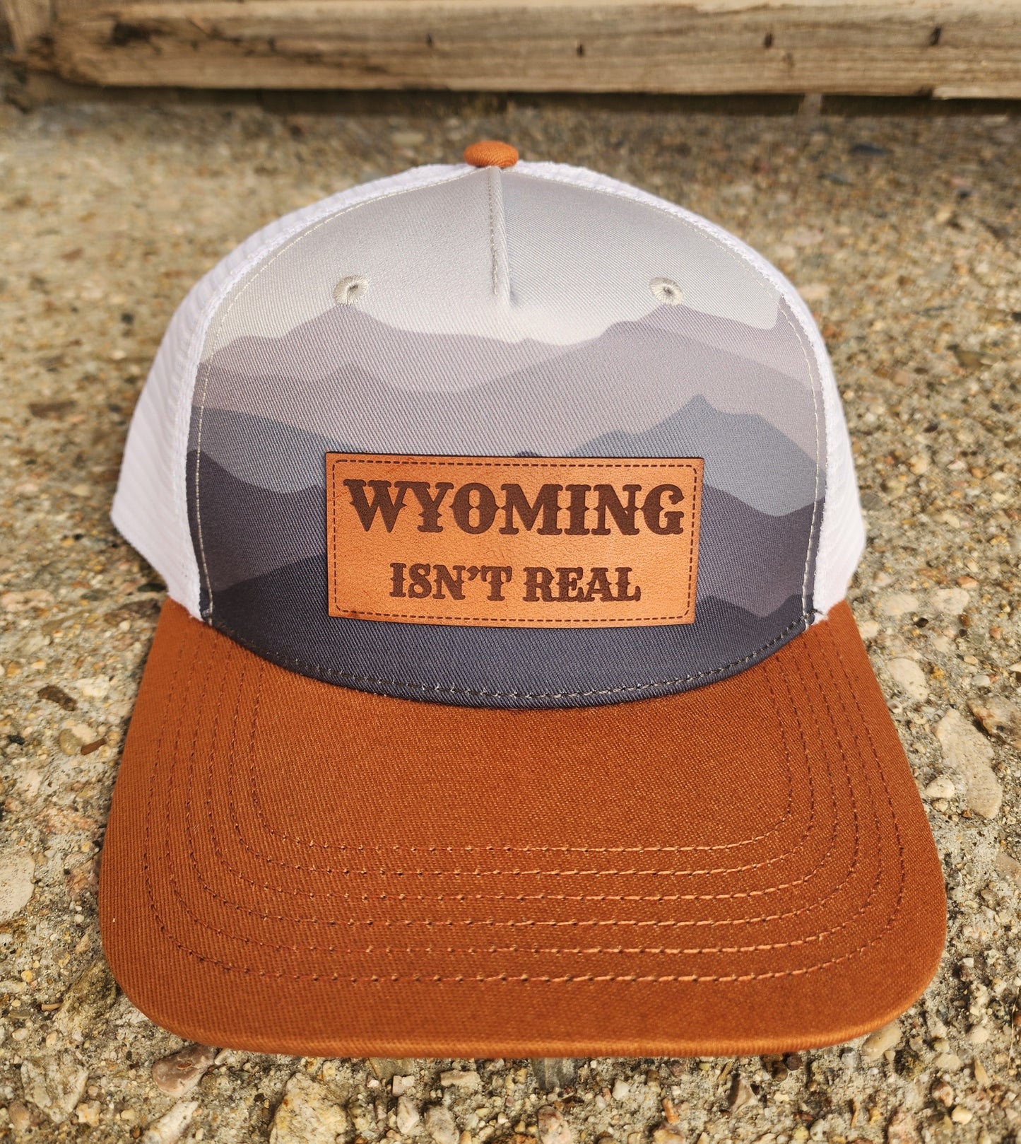 Trucker Hat Shades of Grey/Carmel
