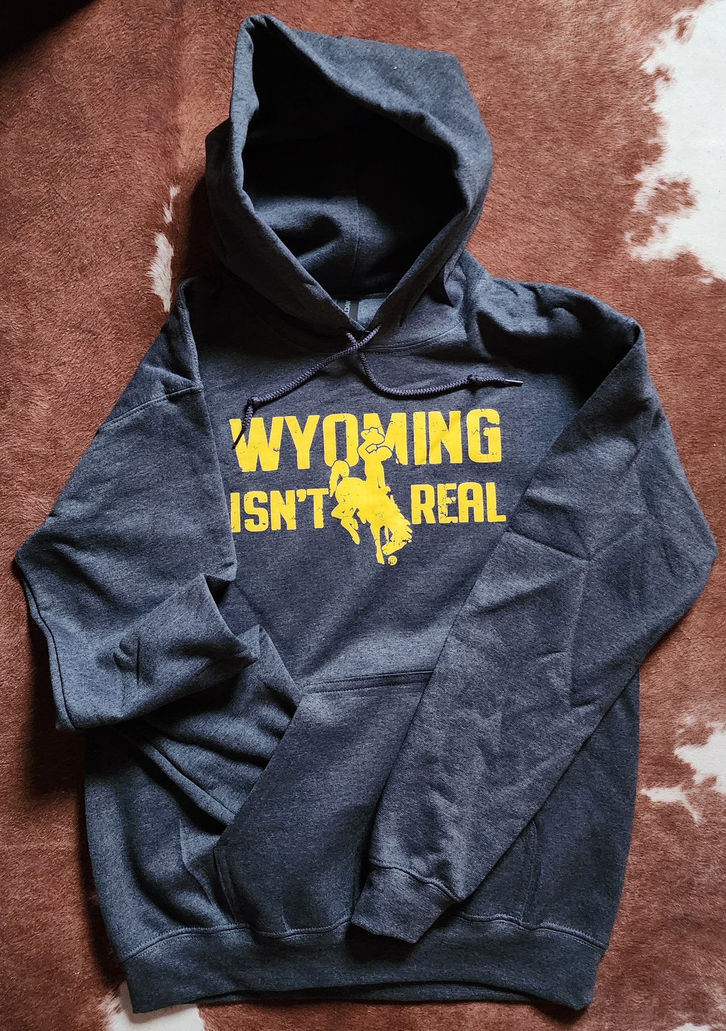 Hooded Sweatshirt-Heather Dark Grey