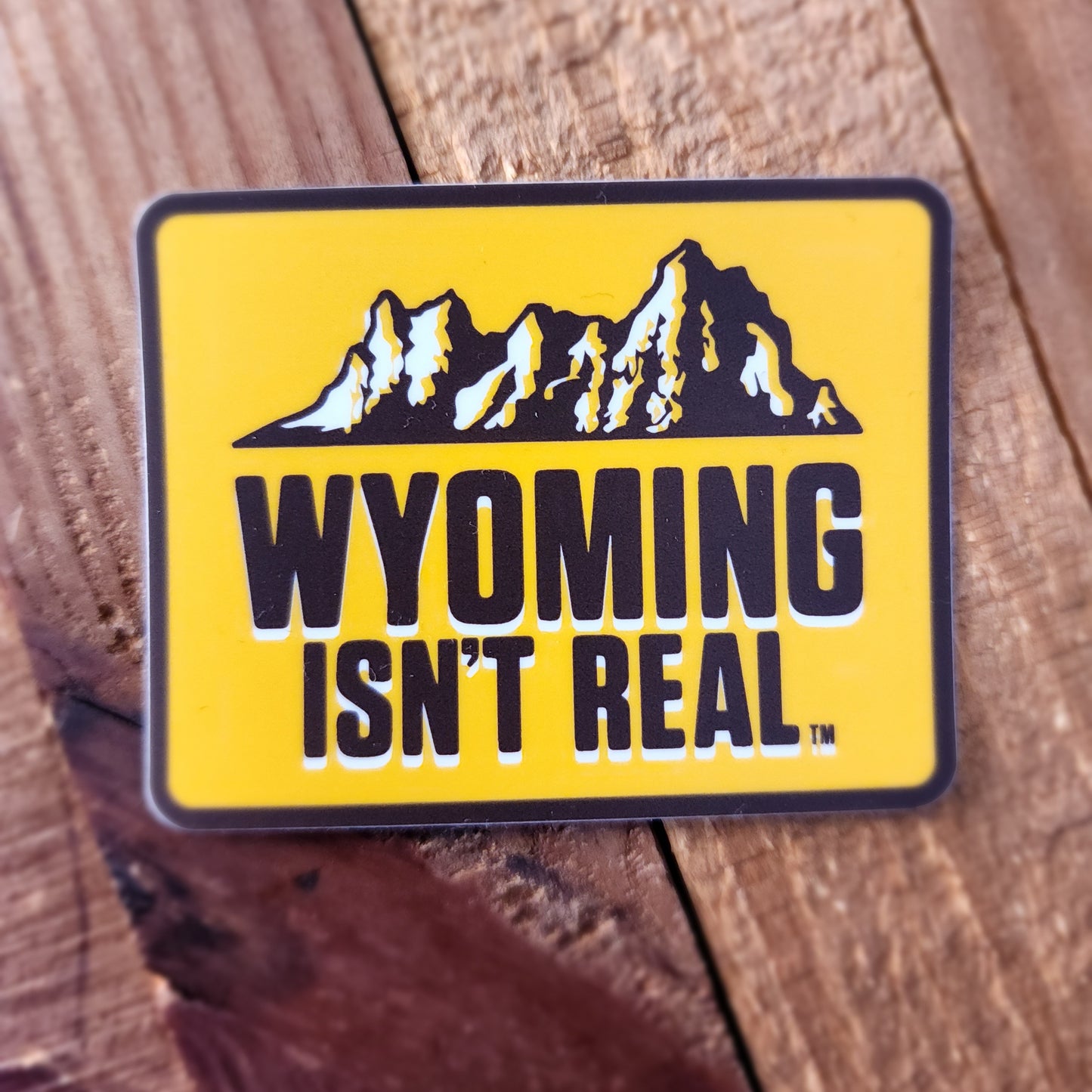 Sticker-Brown and Gold Tetons