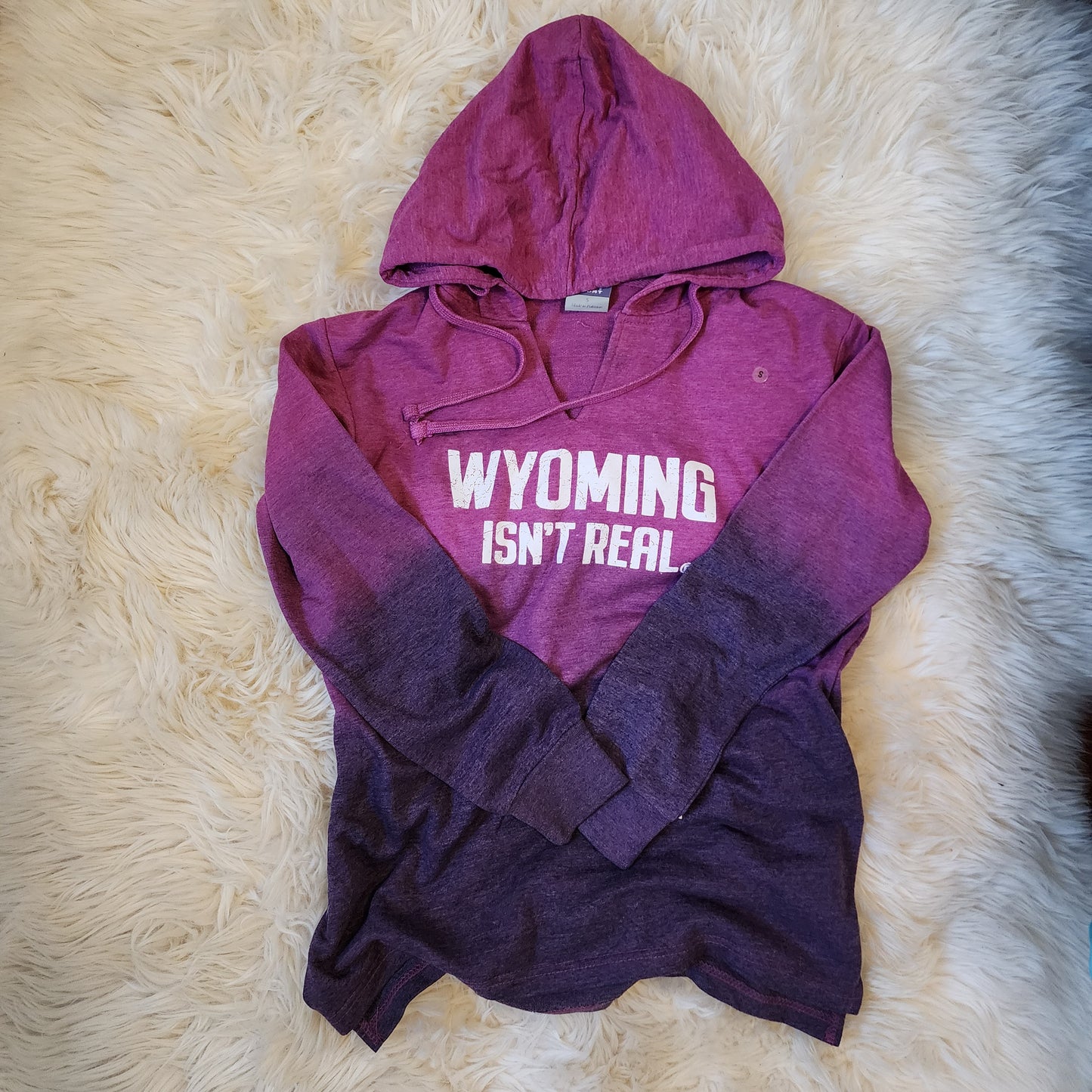 Hooded Sweatshirt-Women's Purple Ombre