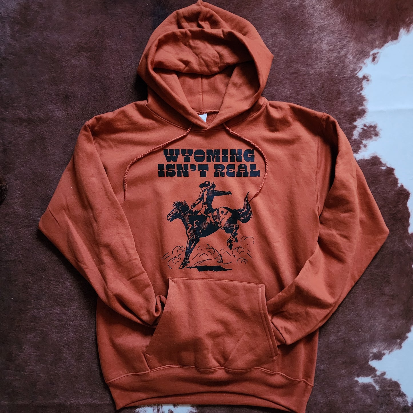 Hooded Sweatshirt-Burnt Orange