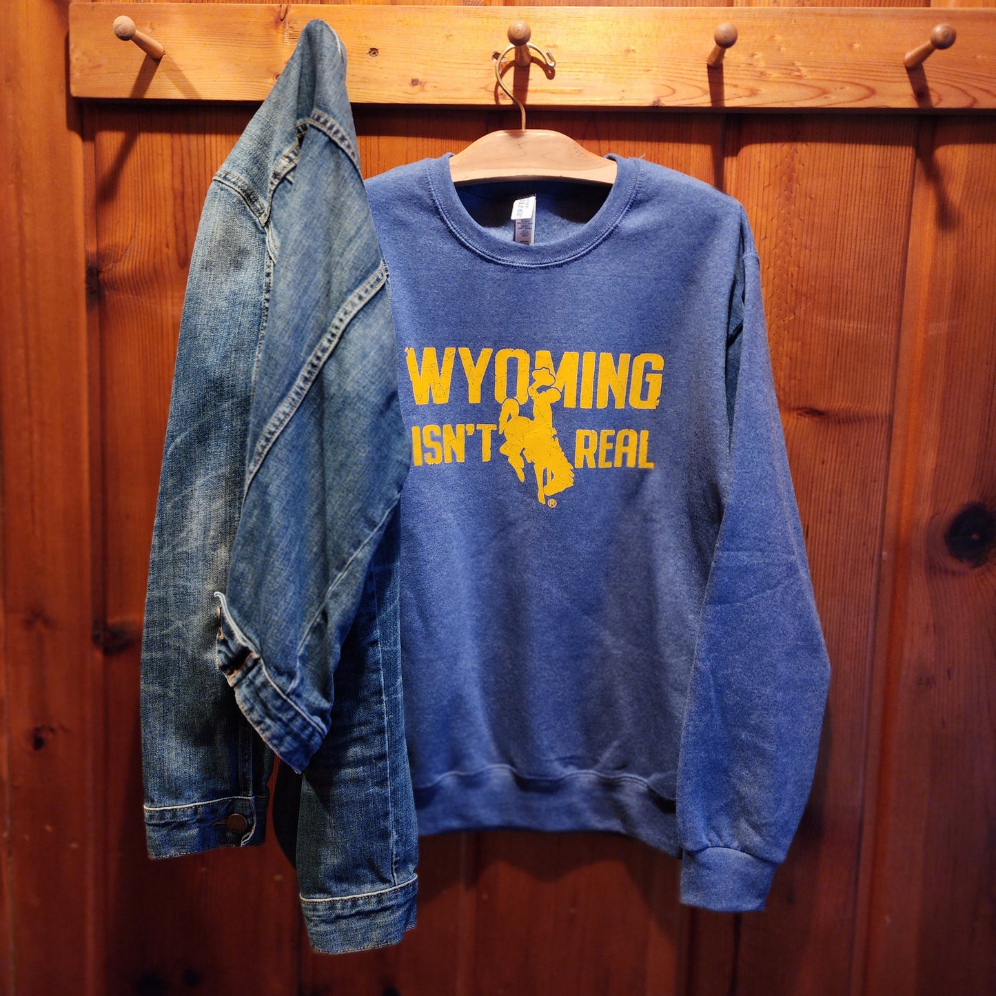 Crewneck Sweatshirt-Heather royal blue
