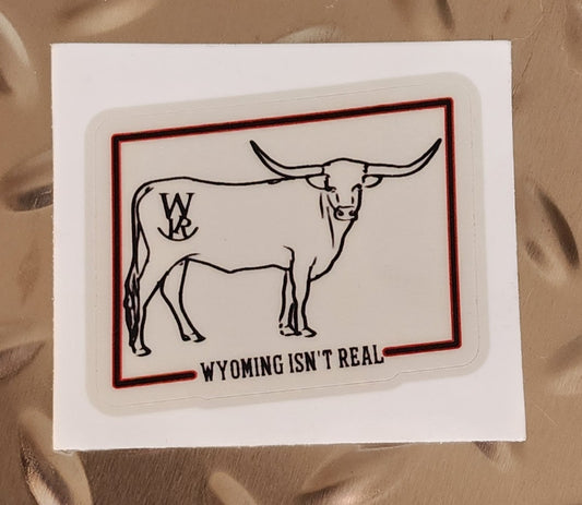Sticker-Branded Cow