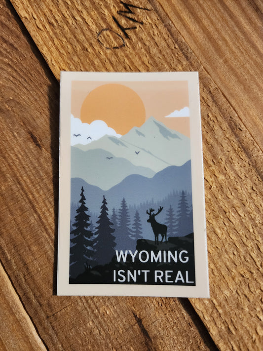 Sticker-Elk in the Mountains