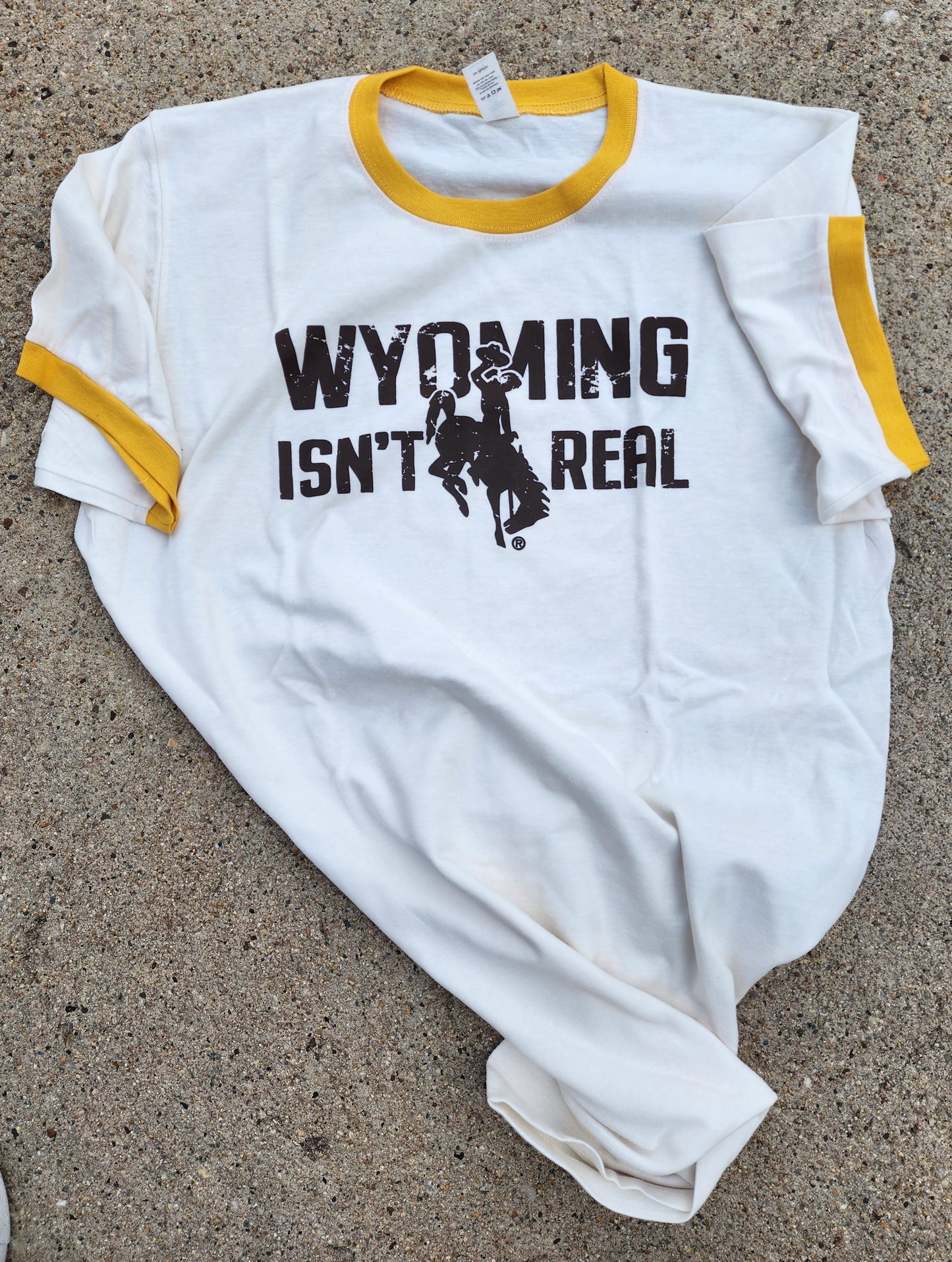 T-Shirt Vintage White/Gold