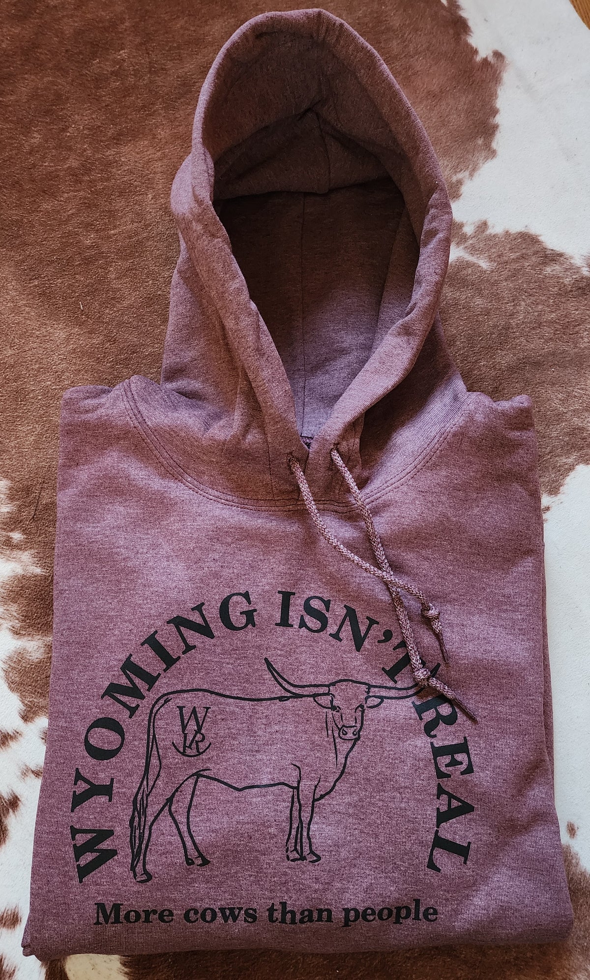 Hooded Sweatshirt-Heather Maroon