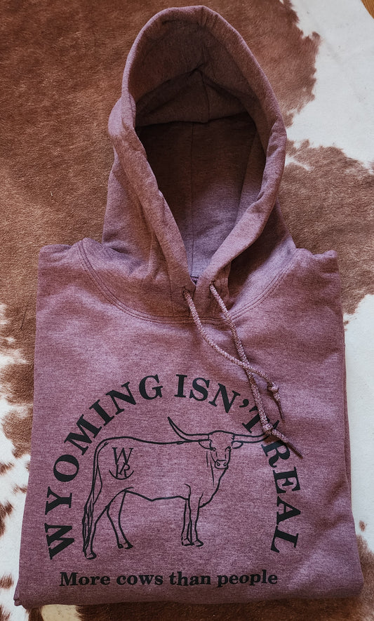 Hooded Sweatshirt-Heather Maroon