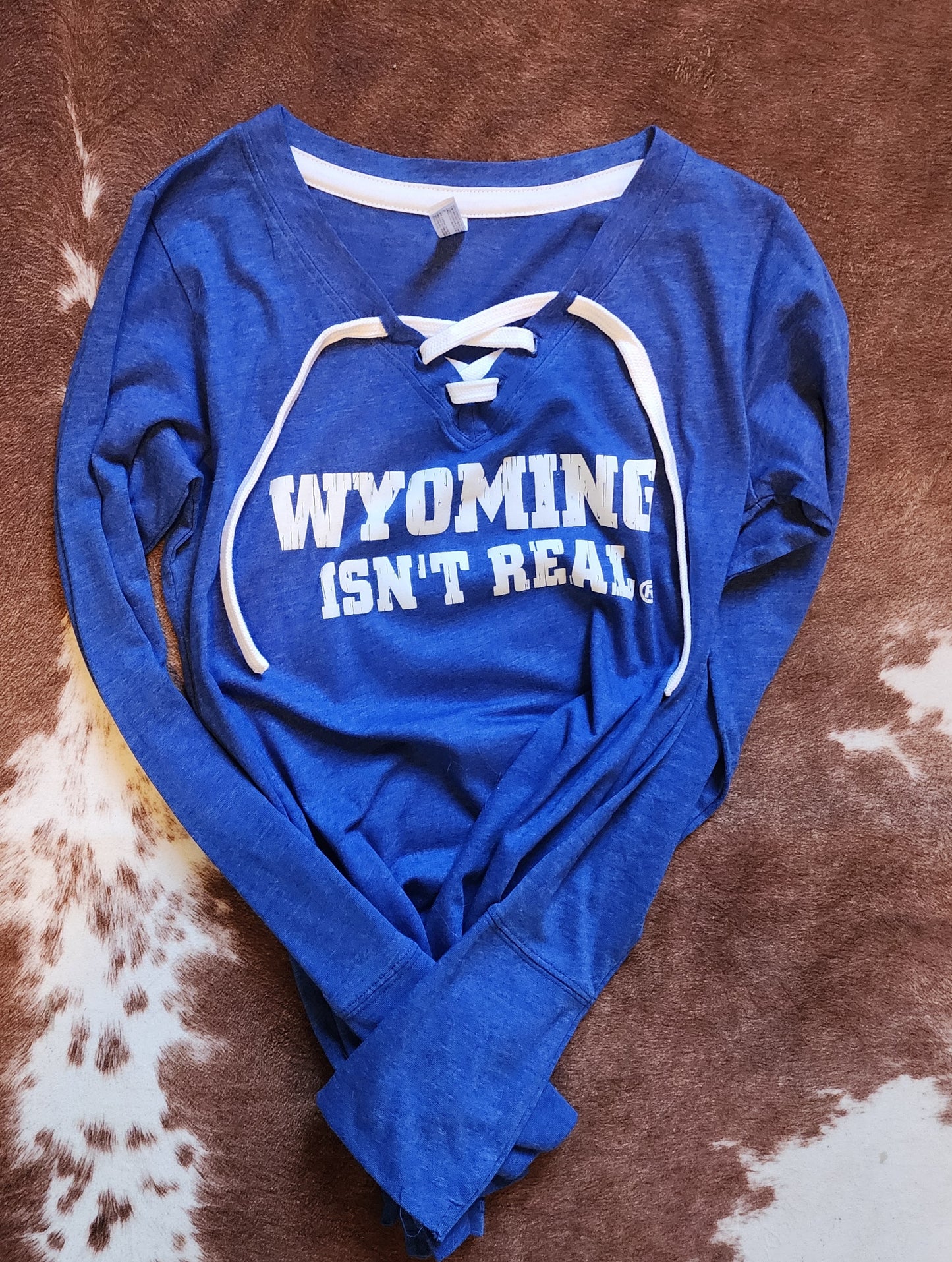 Womens Long Sleeve-Royal Blue