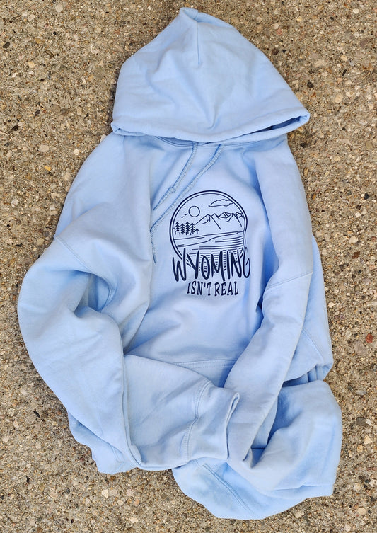 Hooded Sweatshirt-Light Blue