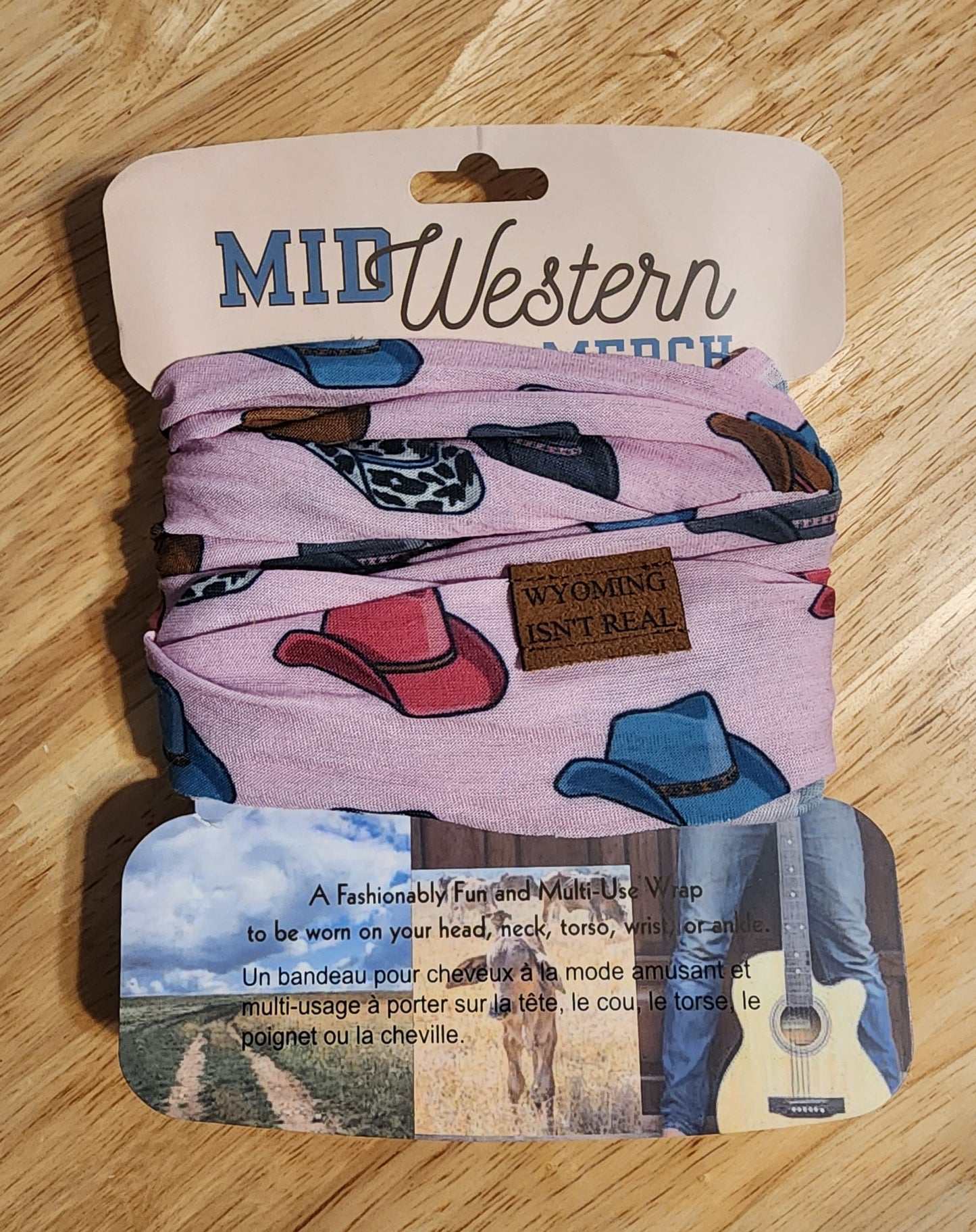 Stretchy Wrap- Pink Cowboy Hats