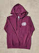 Zip Hooded Sweatshirt-Light Blackberry