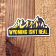 Sticker-Die Cut Brown and Gold Tetons